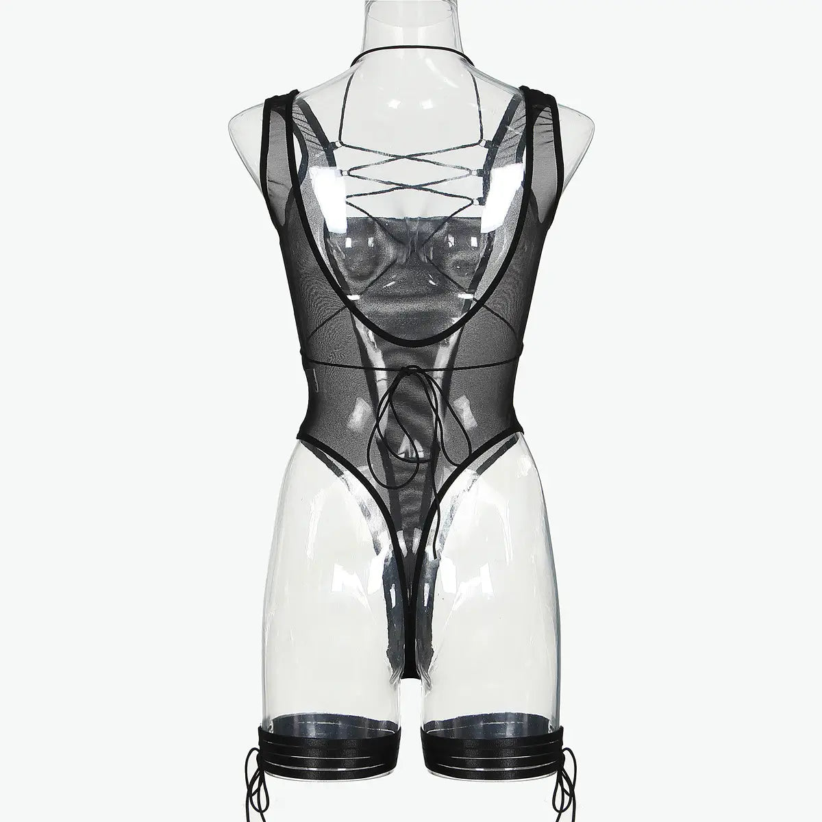 Mesh Allure Bodysuit - Sculpted Silhouette