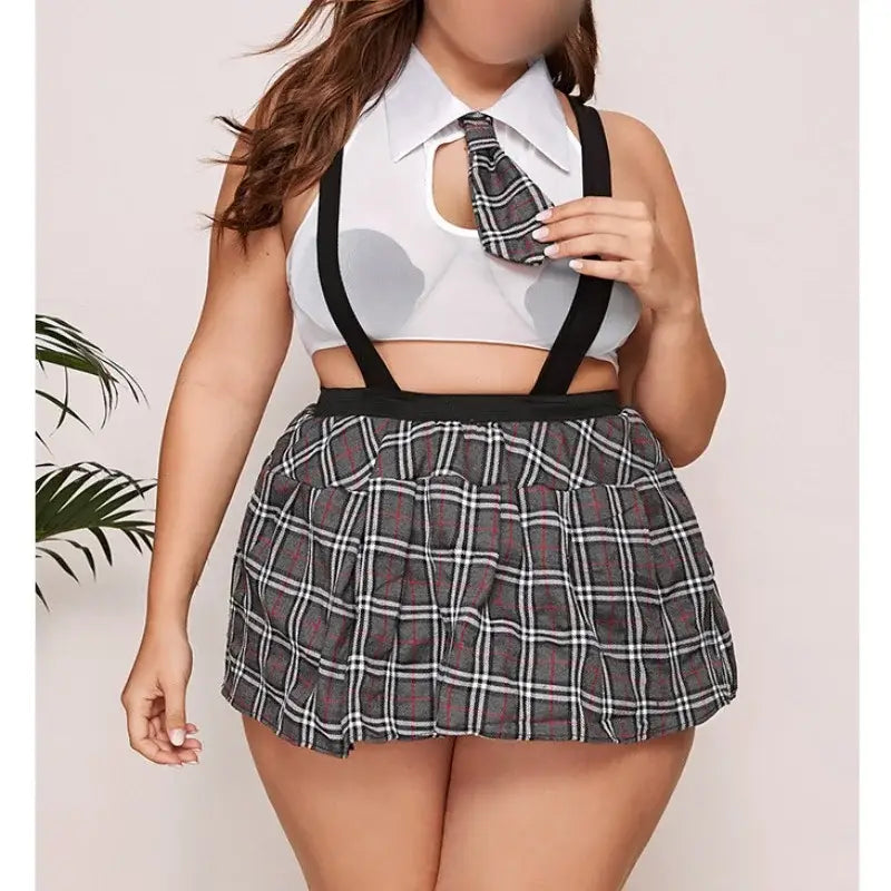 Plus Size Sexy Schoolgirl Costume - Naughty and Nice