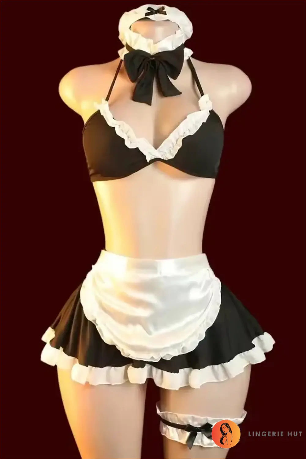 Red Tartan Schoolgirl Roleplay Costume Set