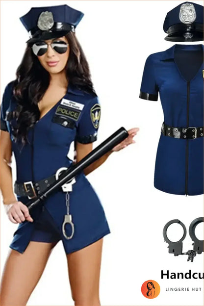 Police Woman Costume Romper