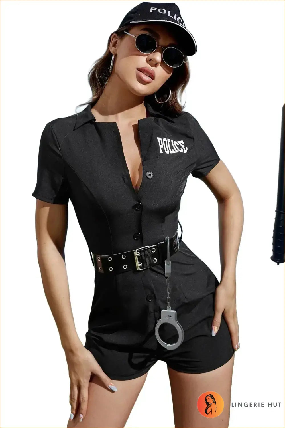 Police Woman Costume Romper