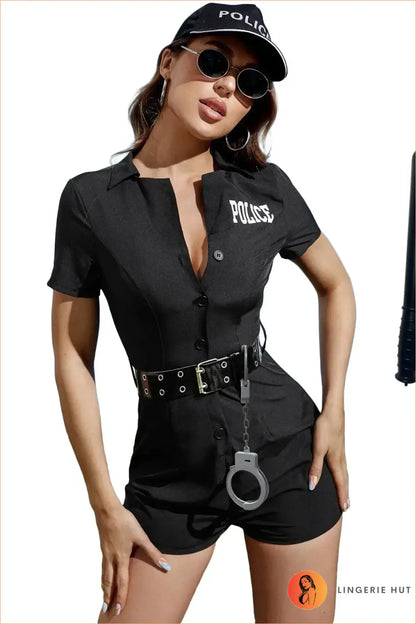 Police Woman Costume Romper