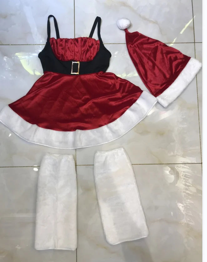 Sexy Santa Claus Sling Dress - Festive Charm