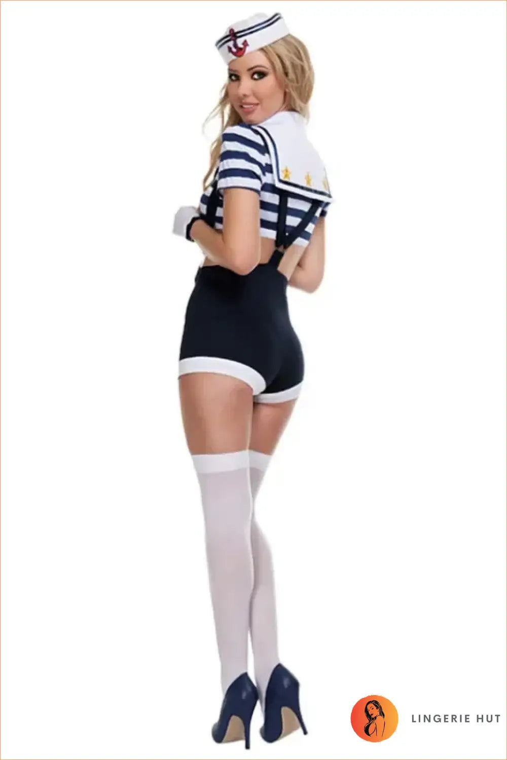 Navy Sailor Costume Set with Cap, Gloves and Socks
