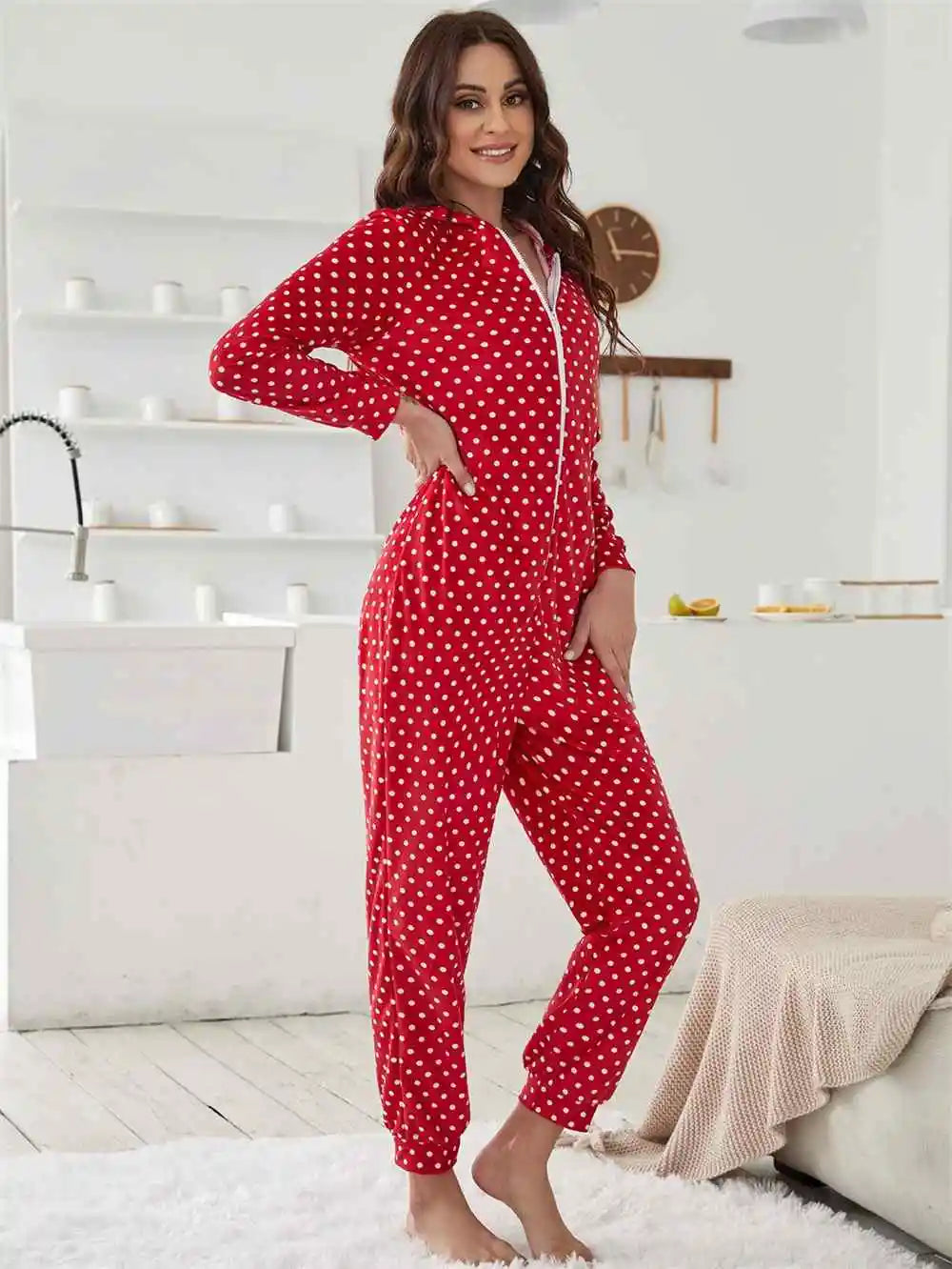 Cosy Santa Onesie- Zip Up your Festive Spirit