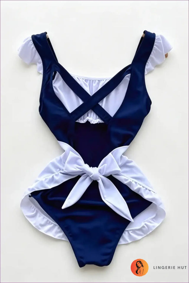 Ruffle Maid Costume with Apron-Style Skirt - Playful Confidence