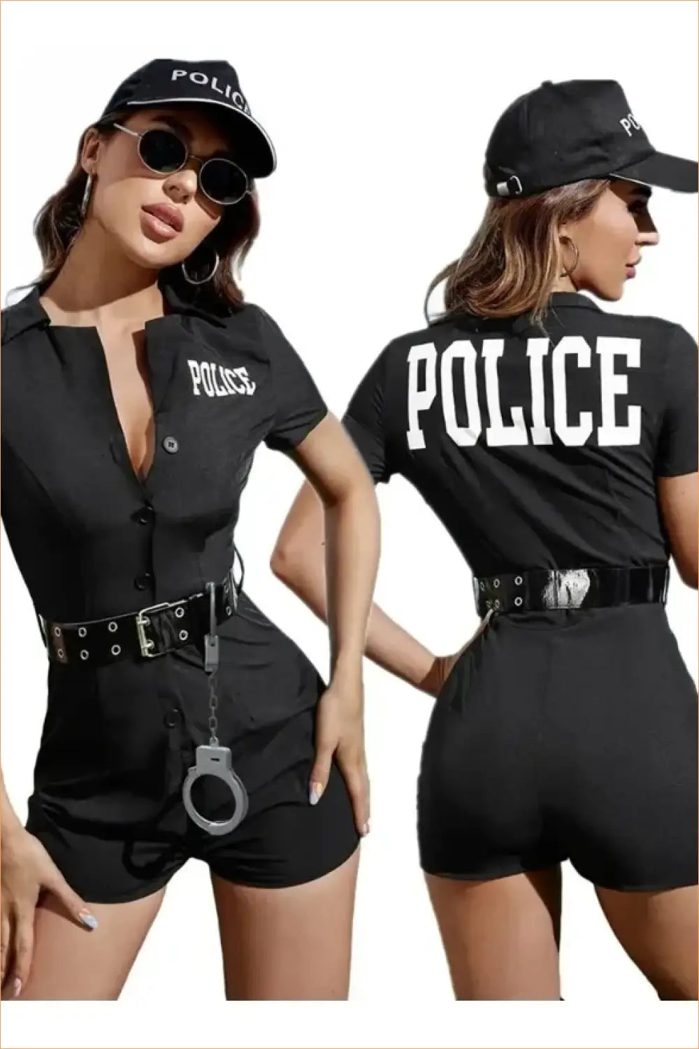 Police Woman Costume Romper