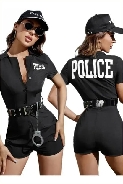 Police Woman Costume Romper