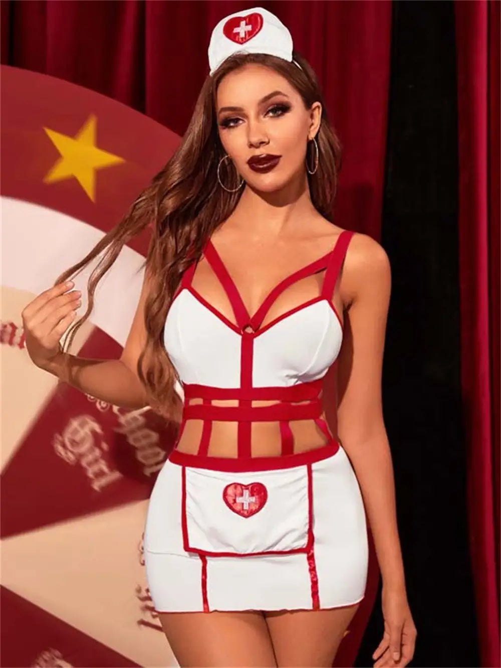 Hollow-out Nurse Roleplay Lingerie - Unveil your Desires