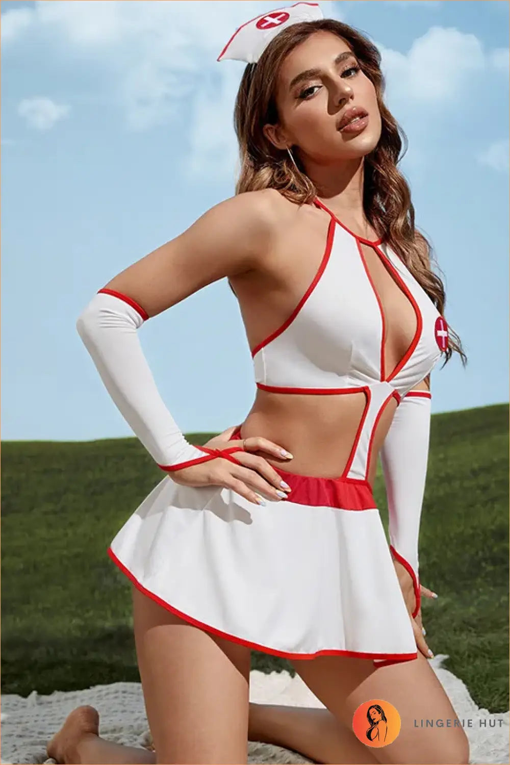Red Cross Nurse Costume Set