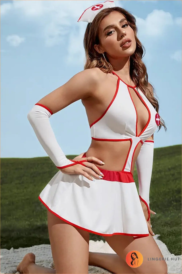 Red Cross Nurse Costume Set