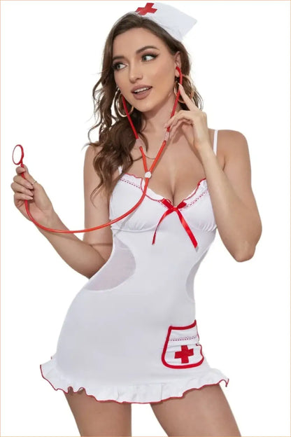 Red Cross Nurse Costume Set