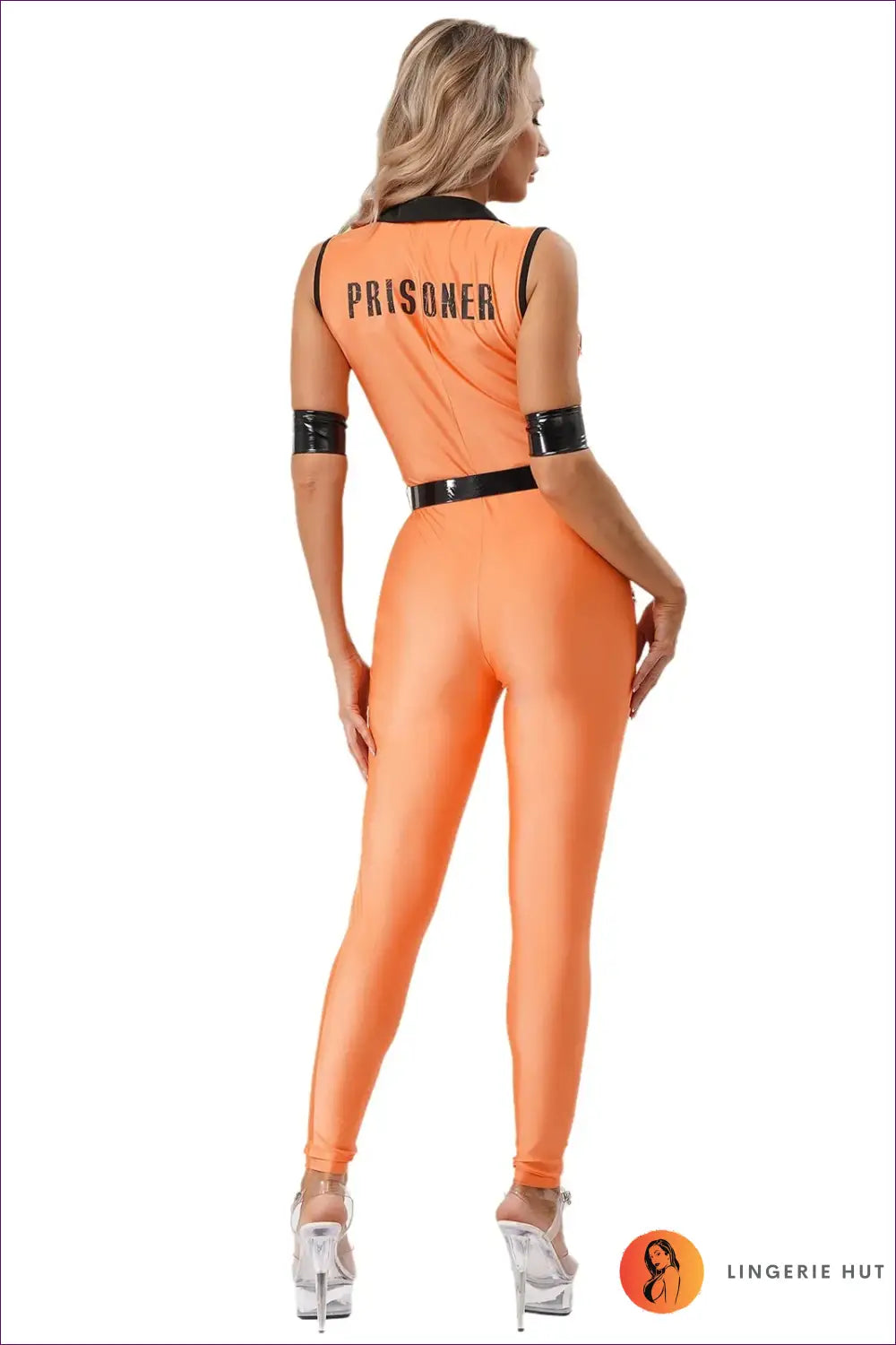 Prisoner Costume Jumpsuit with Zip Pockets - County Lockup