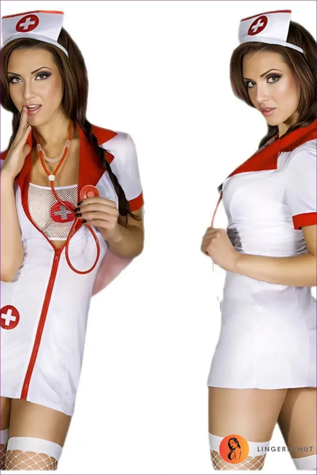 Nurse Costume with Stethoscope Detail - Playful Fantasy