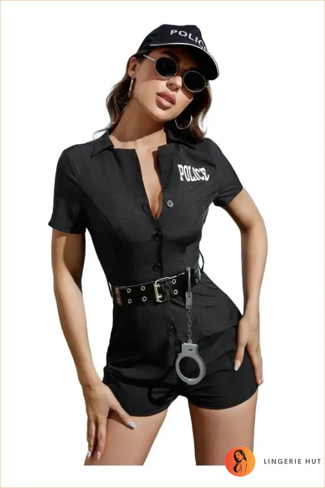 Police Woman Costume Romper