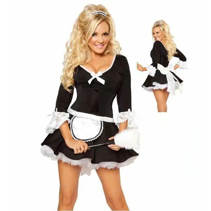 Romantic French Maid Costume Cosplay Party Outfit