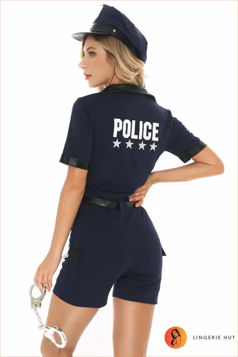 Black Police Officer Costume Set