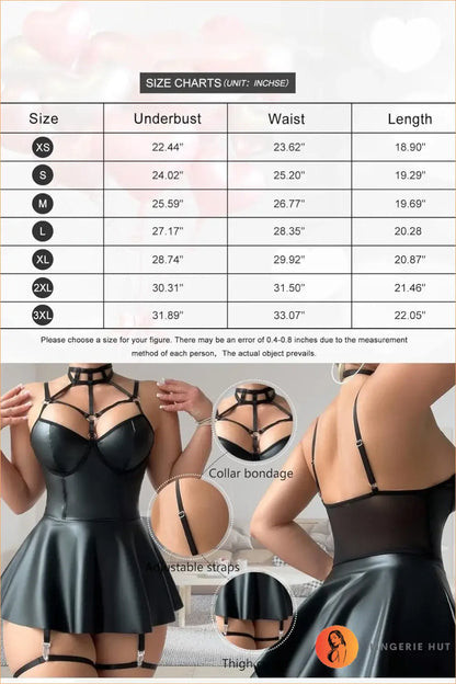 Black Cage Harness Mini Dress