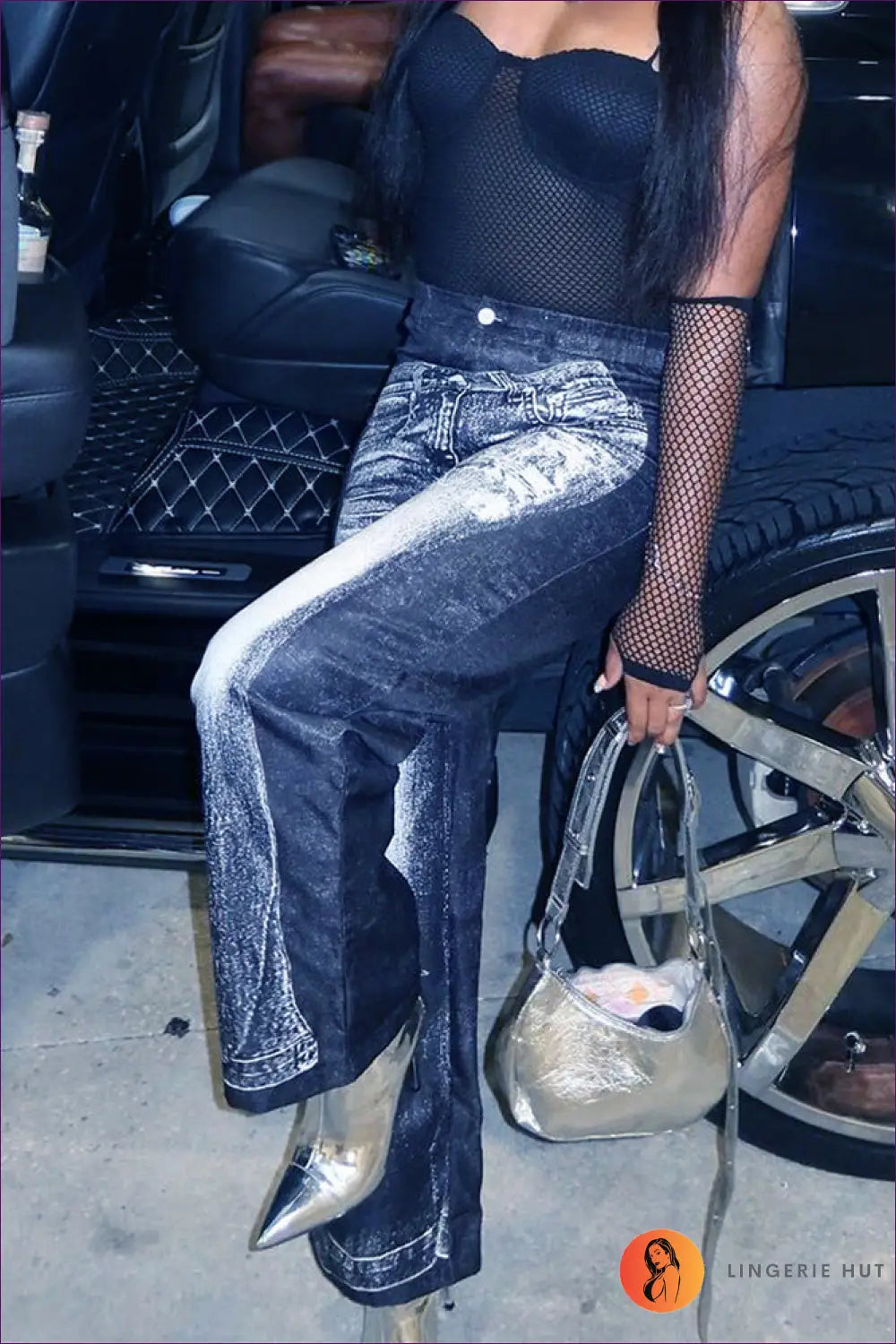 Abstract Print Wide Leg Jumpsuit - Effortless Everyday Cool - Pants - Lingerie Hut - All Season • Boho • Casual