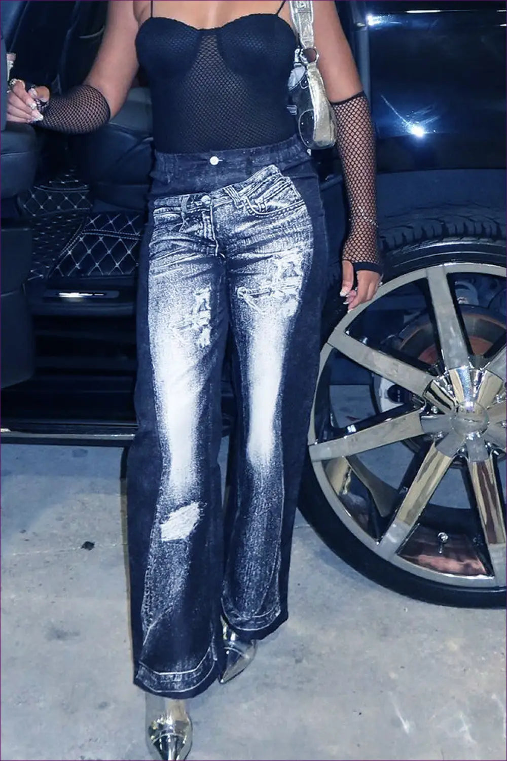 Abstract Print Wide Leg Jumpsuit - Effortless Everyday Cool - Pants - Lingerie Hut - All Season • Boho • Casual