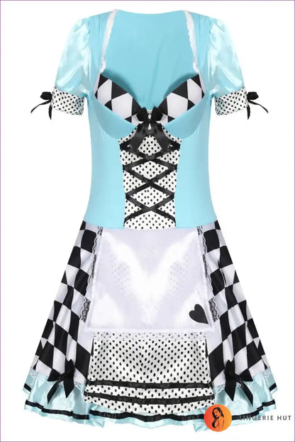 Alice in Wonderland Adult Costume - Poker Maid Cosplay for Costume, Halloween, Maid, Party, Role Play