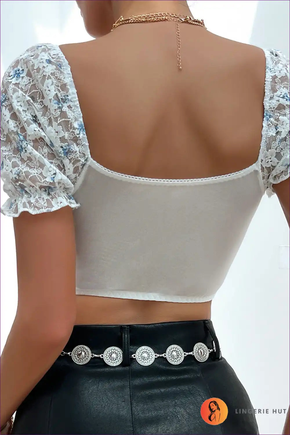 Embrace Allure And Femininity With Our Alluring Lace Stitched Steel Boning Corset Crop Top. Get Ready