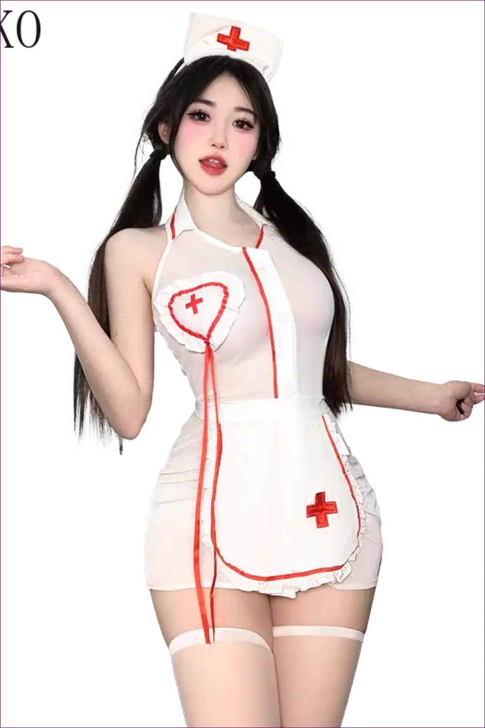 Alluring Nurse Cosplay Lingerie for Women Bodysuit, Costume, Halloween, Lingerie,
