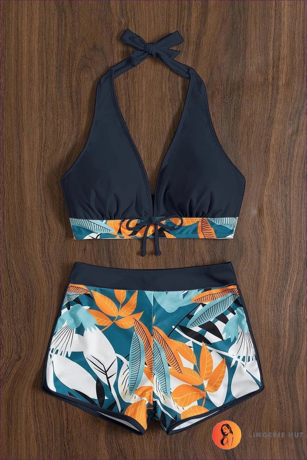 Make a Statement At Your Next Poolside Gathering With Our Alluring Print High Waist Swimsuit. Trendy High
