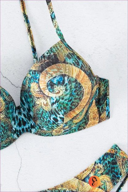 Animal Print Bikini - Beach Party Confidence - Swimwear - Lingerie Hut - Beachwear • Boho • Cutout