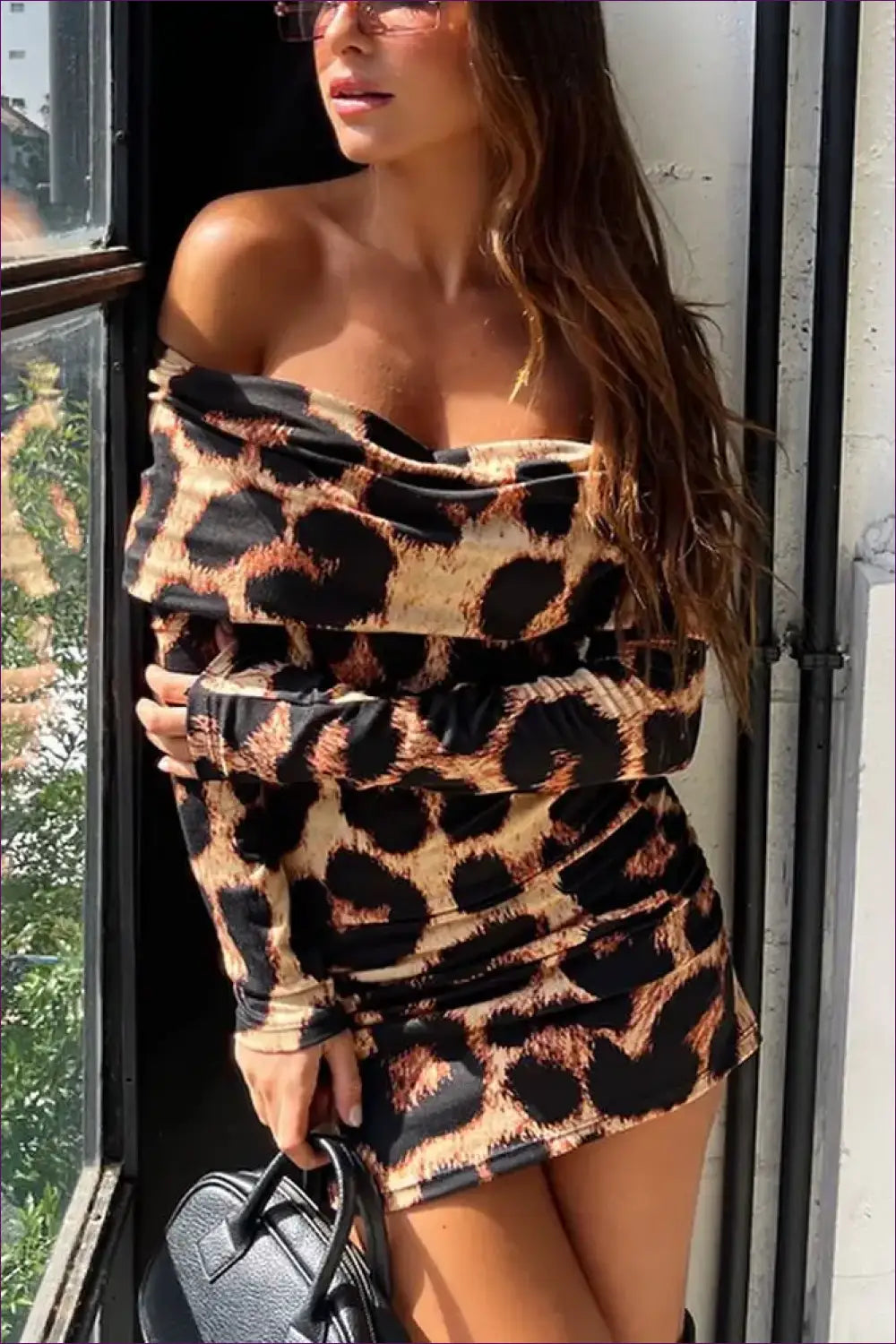 Animal Print Bodycon Mini Dress - the one They’ll Ask About - Dresses - Lingerie Hut - Autumn • Clubwear