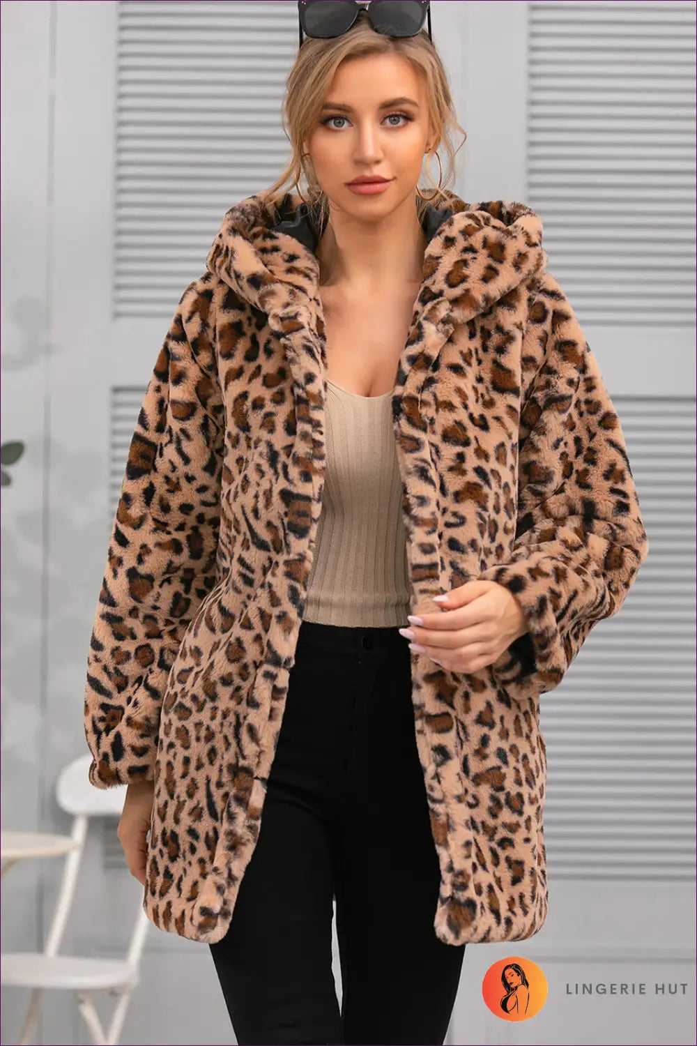 Animal Print Faux Fur Jacket - Bold Winter Glamour - s / Leopard - Jacket - Lingerie Hut - Autumn • Casual • Everyday