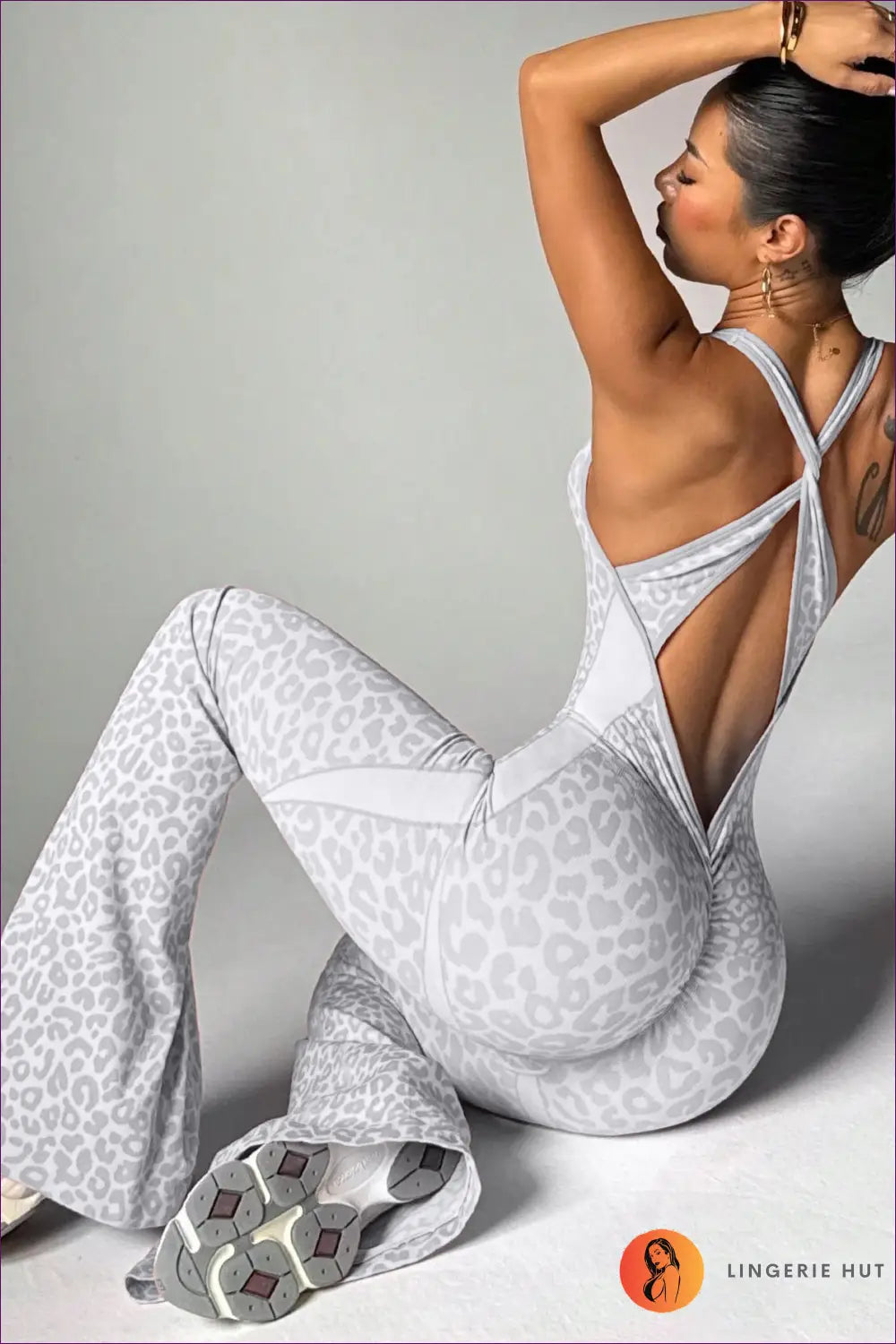 Animal Print Jumpsuit with Cutout Back - Bold Moves Only - s / Multi - Lingerie Hut - Activewear • All Season