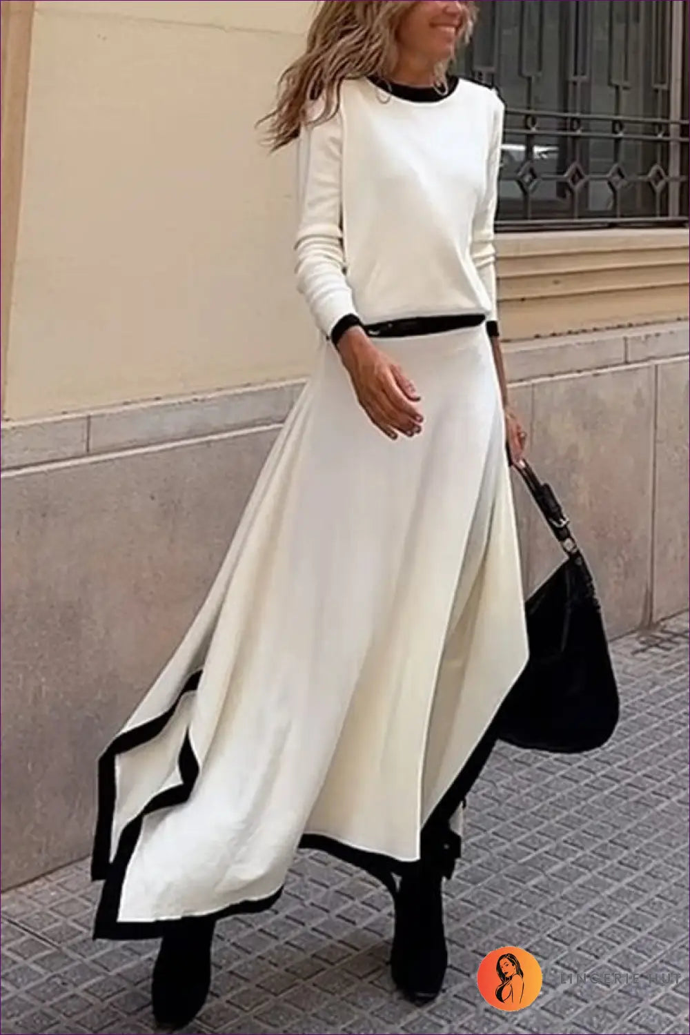 Asymmetric Hem Two-piece co Ord Set - Effortless Elegance - s / White - Autumn • Clothing • Elegant • Everyday