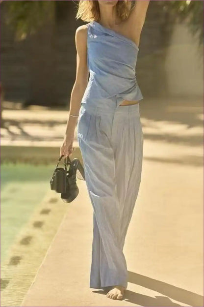 Asymmetric One-shoulder Jumpsuit - Effortless Elegance