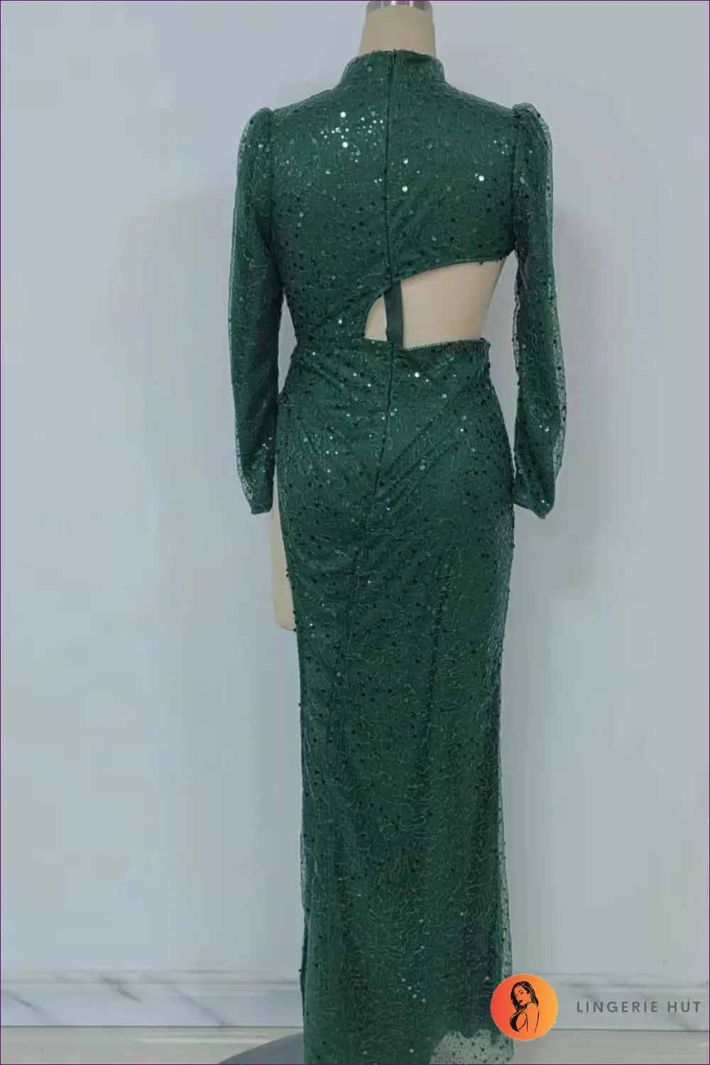 Asymmetric Sequin Maxi Dress - Understated Glamour - Dresses - Lingerie Hut - All Season • Autumn • Bodycon • Evening