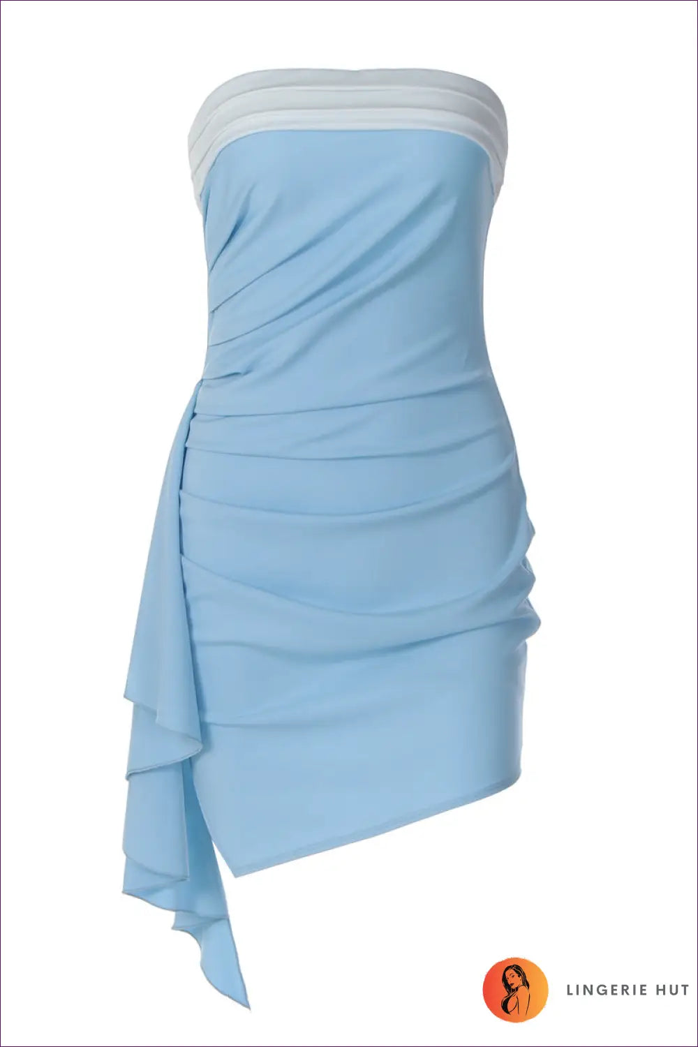 Asymmetric Strapless Bodycon Dress - Worth a Second Look - Dresses - Lingerie Hut - Backless • Clubwear • Cutout