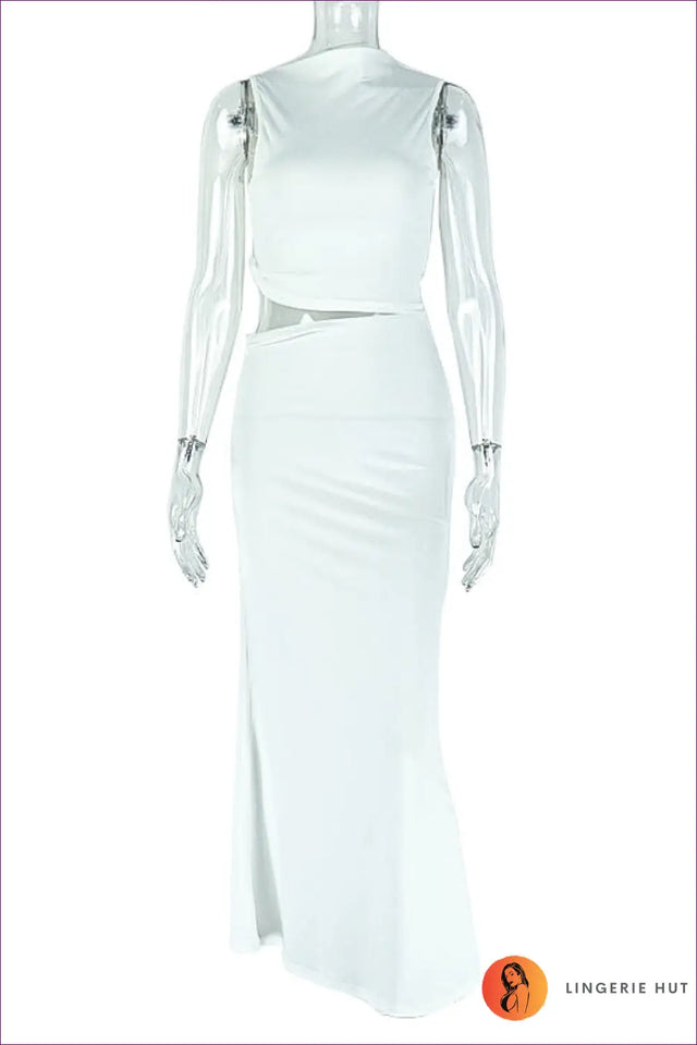 Asymmetric Two-Piece Co Ord Set - Summer City Nights