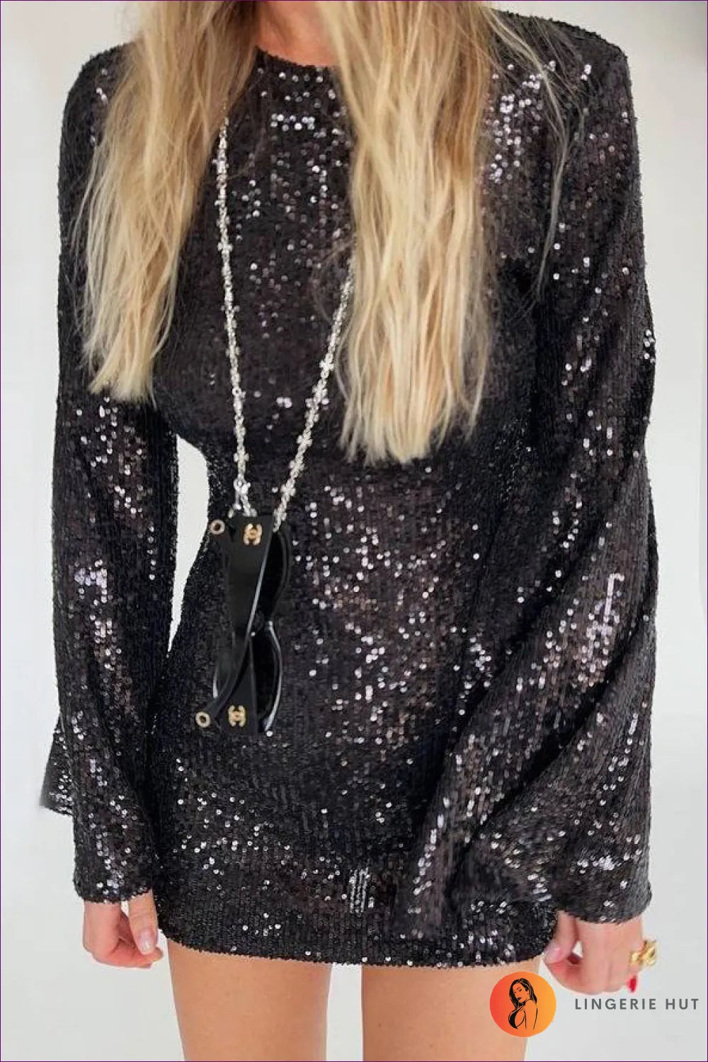 Embrace The Cooler Seasons With a Dress That Reflects Your Inner Shine. The Autumn Winter Sequined Flare
