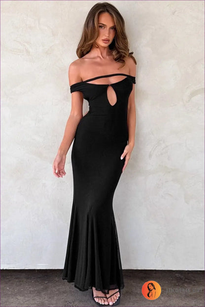 Backless Cut-out Maxi Dress - Evening Confidence Edition - Dresses - Backless • Bodycon • Clothing • Cutout • Lingerie