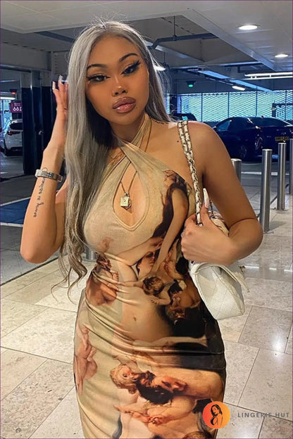 Backless Halter Mini Dress - Summer Evenings Sorted - Dresses - Lingerie Hut - Backless • Bodycon • Clubwear • Cutout