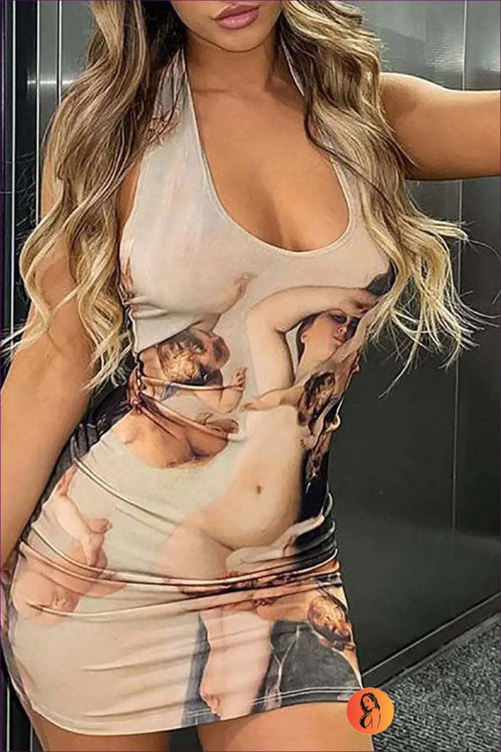 Backless Halter Mini Dress - Summer Evenings Sorted - Dresses - Lingerie Hut - Backless • Bodycon • Clubwear • Cutout