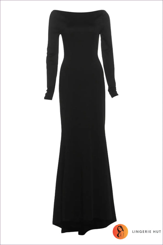 Backless Maxi Dress with Chain Detail - Understated Glamour