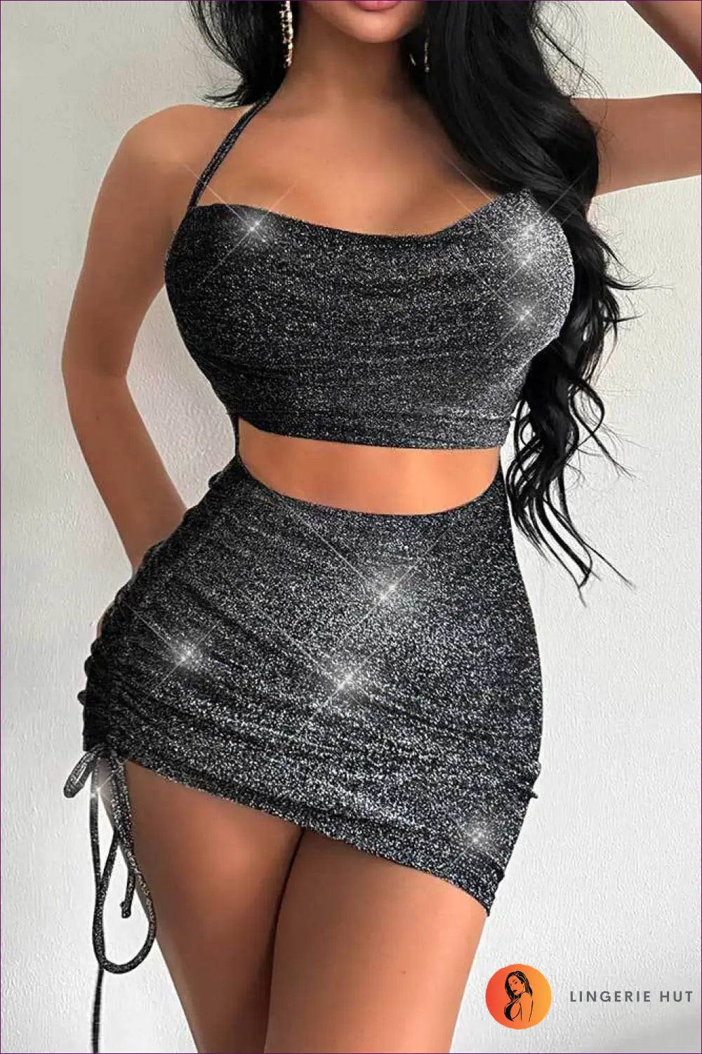 Backless Mini Bodycon Dress - Made for Nights that Shine - s / Grey - Dresses - Lingerie Hut - All Season • Backless