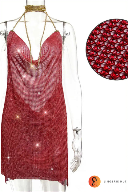 Shop Now: Backless Rhinestone Bodycon - Sparkle In Sequins And Rhinestones. Be The Showstopper At Any Party