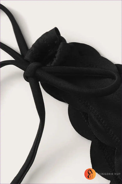 Bandeau Bikini Set with Animal Print and Scallop Trim Bottoms for Animal, Beachwear, Bikini, Casual,