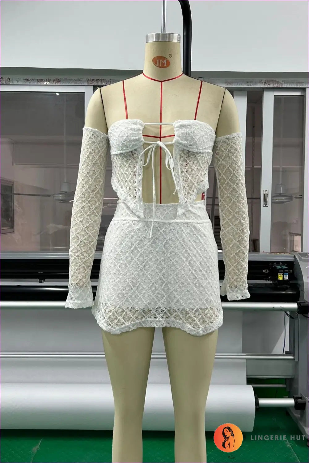 Bandeau Off-shoulder co Ord Set - Summer Evenings Sorted - s / White - Clothing - Lingerie Hut - Casual • Cutout