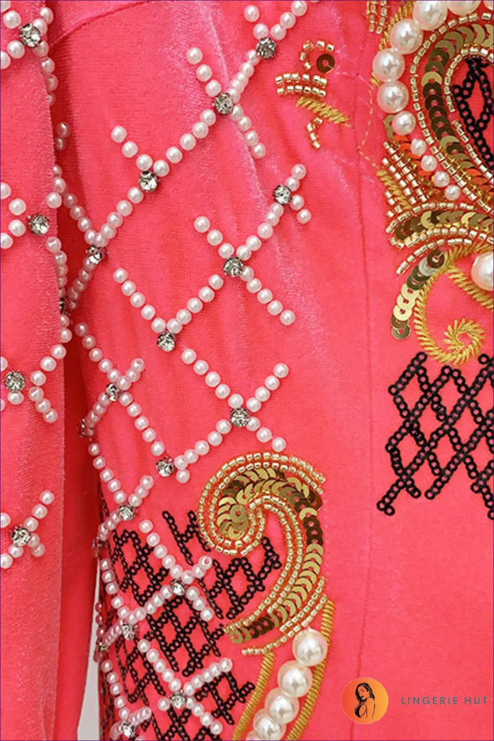 Baroque Embroidered Mini Dress - Understated Glamour - Dresses - Lingerie Hut - All Season • Bodycon • Evening Wear