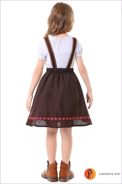 Bavarian Beer Maid Costume with Full Apron - Folk Tradition - just in • Oktoberfest • Party - Lingerie Hut