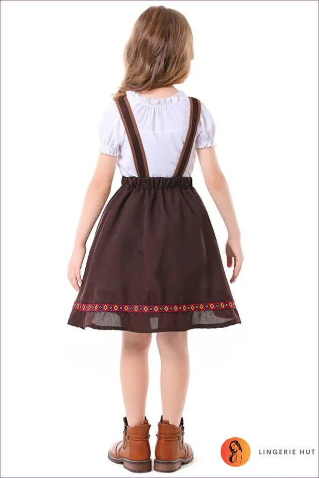 Bavarian Beer Maid Costume with Full Apron - Folk Tradition