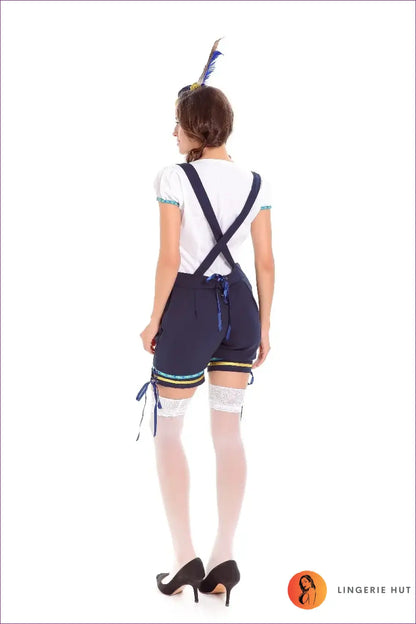 Bavarian Lederhosen Costume with Alpine Hat - Festival Set - Halloween • just in • Party • Polyester - Lingerie Hut